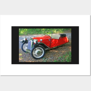 Three Wheeler Sports Car Posters and Art